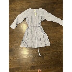 Haven Well Within 100% Linen Shirt Dress XXL 2XL Linen Dress Vaca $118 Retail